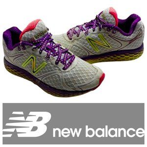 New Balance Fresh Foam 980 Running Shoes Sneakers Womens 5.5 / 6 Silver Purple